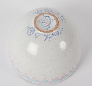 SKÅL, fajans, Björn Wiinblad, sign o dat -59, Danmark.