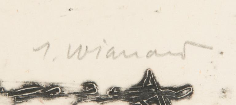 James Coignard, carborundumetsningar, 2 st, signerade och numrerade 26/60.