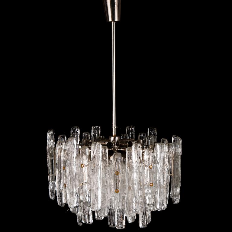 TAKLAMPA, "Ice block chandelier", J.T Design, Kalmar, Österrike, 1960-tal.
