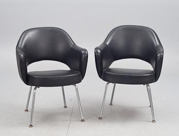 FÅTÖLJER, ett par, "Executive side chair", Eero Saarinen, Knoll International.