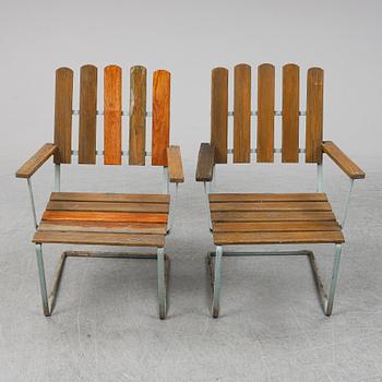 A pair of Grythyttan garden chairs.