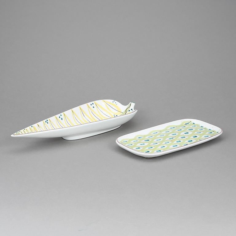 FAT, 2 st, fajans, Stig Lindberg, Gustavsberg Studio.