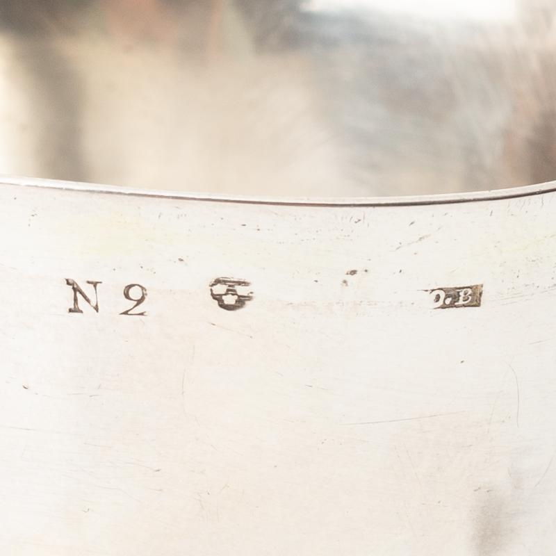 A Swedish silver cup, mark of Olof Bergstedt, Stockholm 1795.