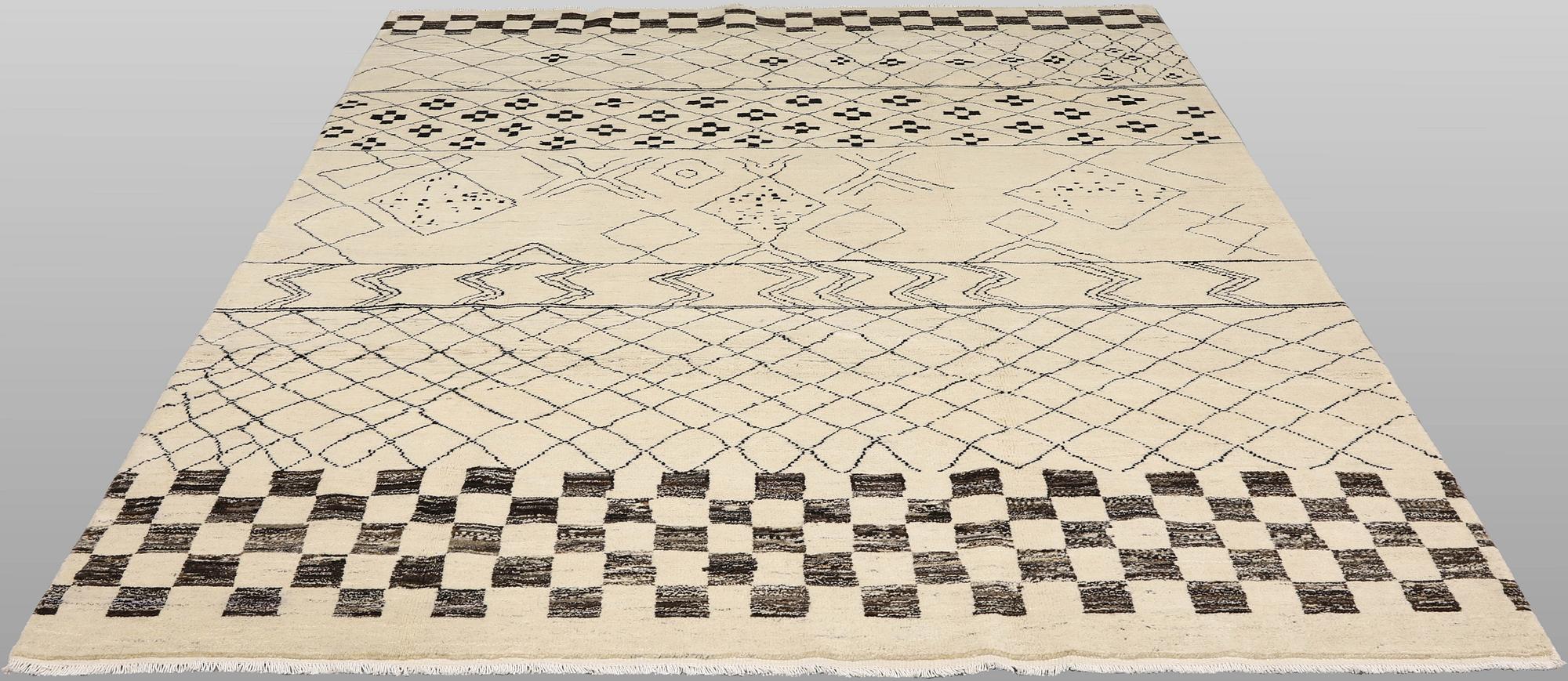 A Moroccan carpet, 295 x 201 cm.