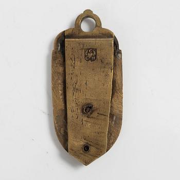 A pair of Baroque gilt brass mounts by C. C. Hartwig (caster active in Stockholm 1702-20).