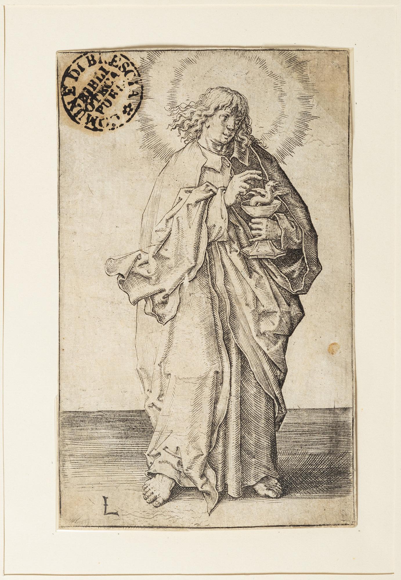 Lucas van Leyden, The Evangelist John from The Four Evangelists, The Apostels Andreas and Johannes from Christ and the Apostles.
