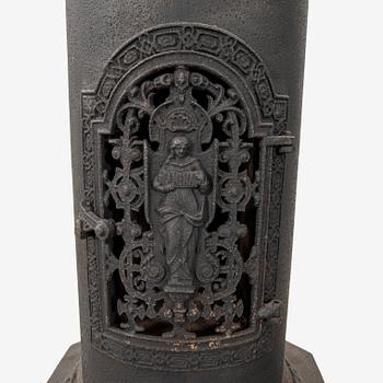 A cast iron early 1900s stove.