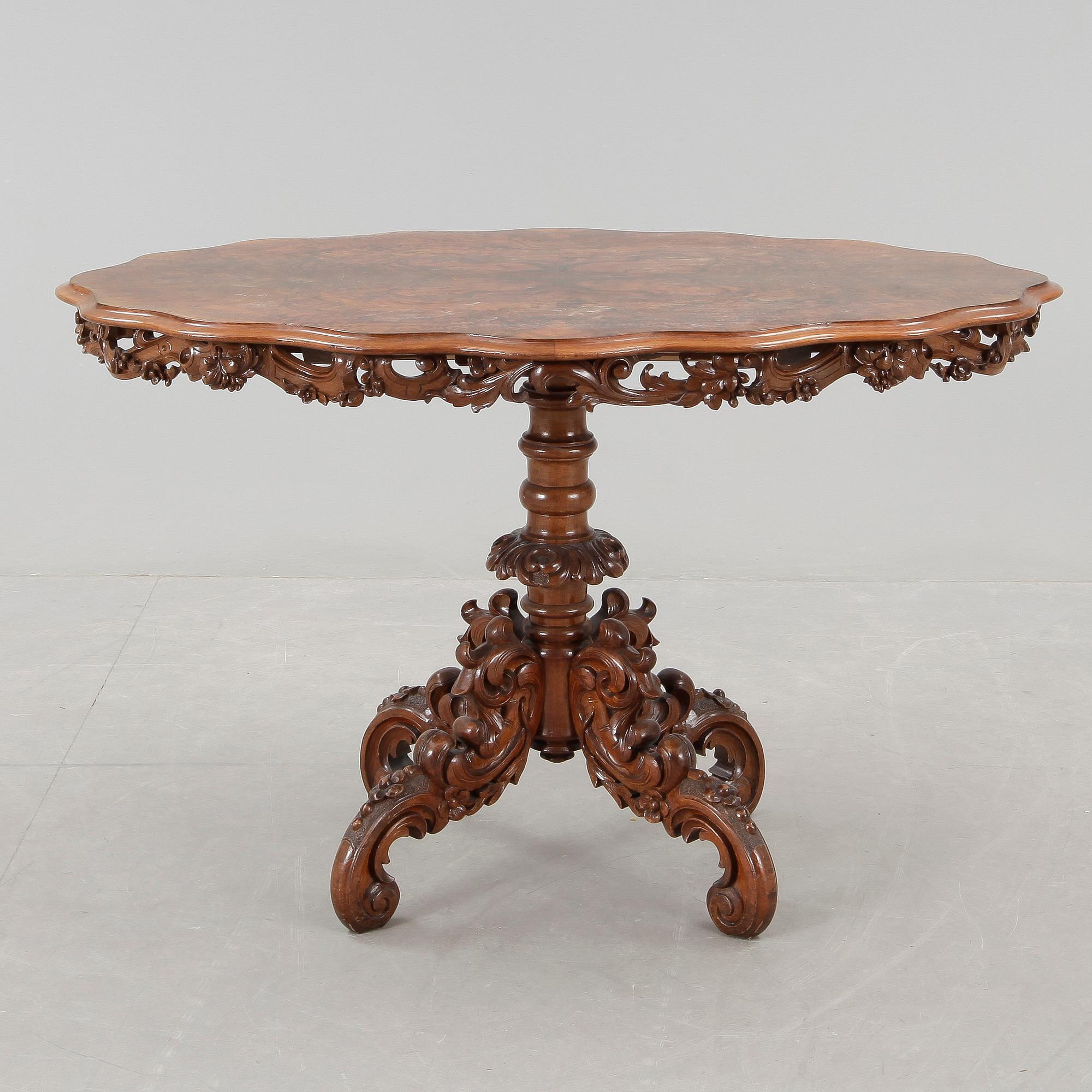 DIVANBORD/SALONGSBORD, Nyrokoko, 1800-talets slut.