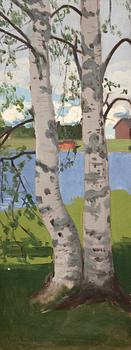 Juho Rissanen, BIRCHES ON THE SHORE.