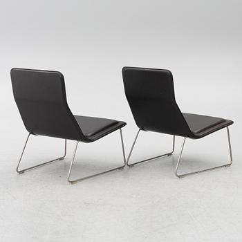 Jasper Morrison, fåtöljer, ett par, "Low and Pad", Cappelini, Italien.