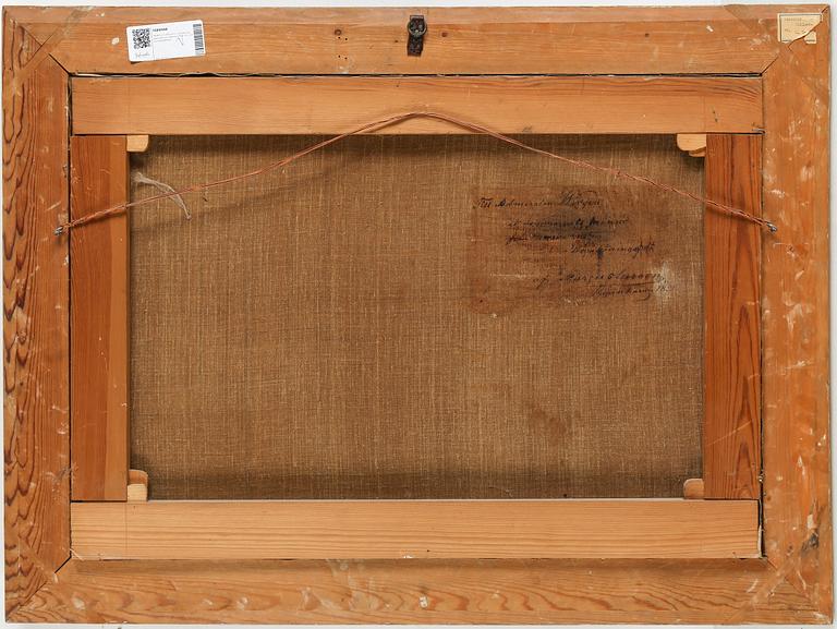 MARCUS LARSSON, oil on canvas, signed and dated 1858.