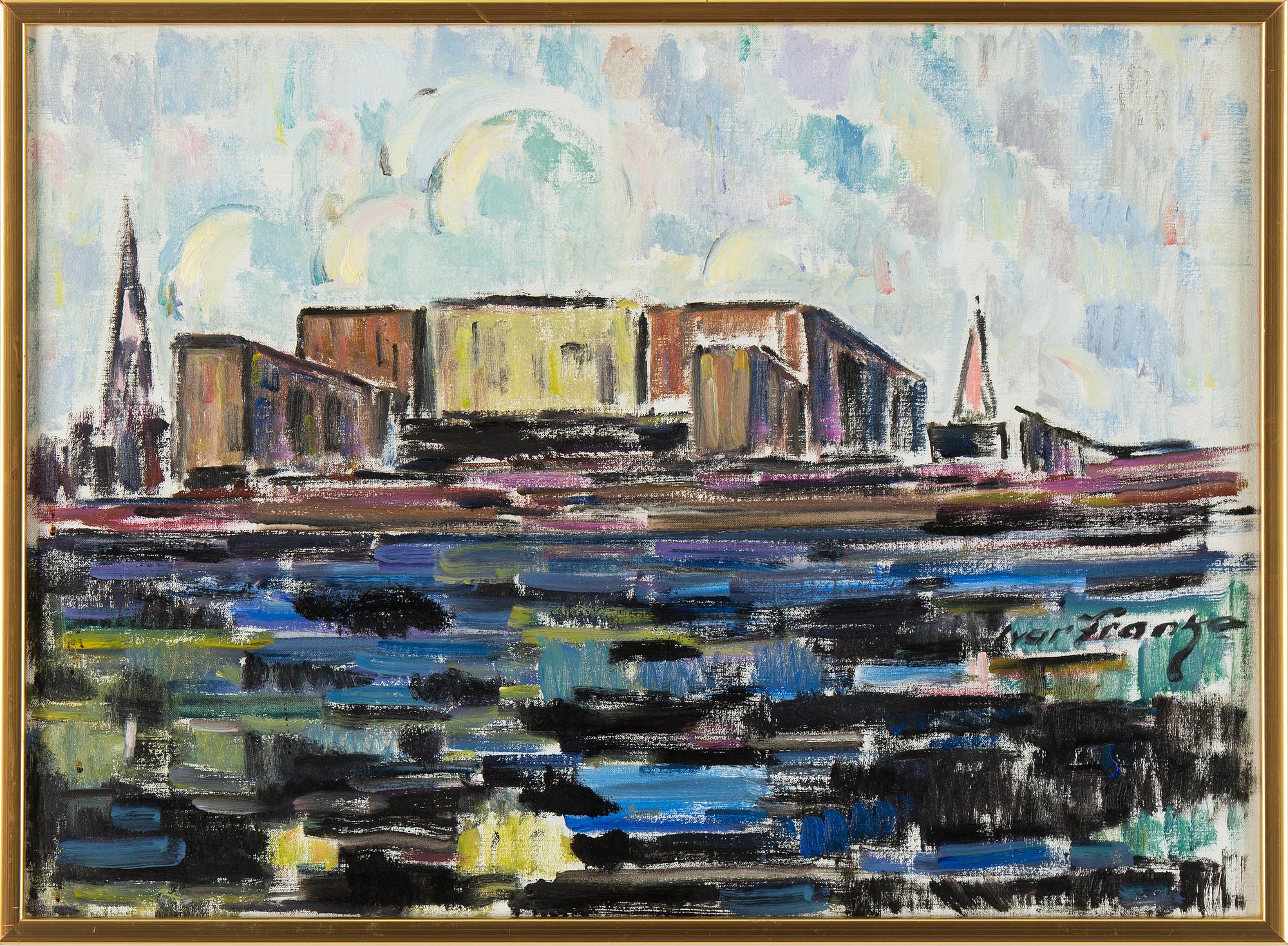 IVAR FRANKE, Signerad. Olja på duk 54 x 74 cm.