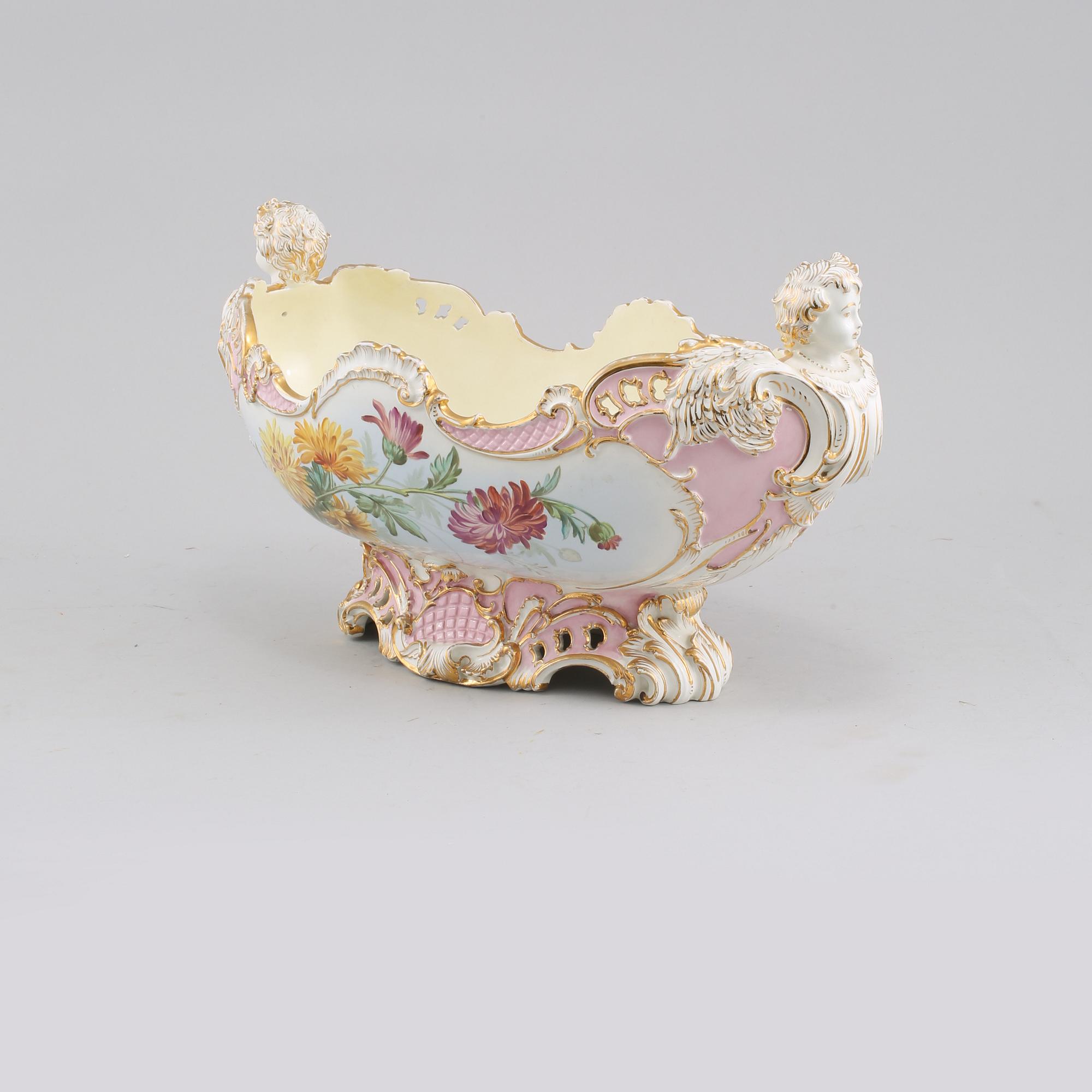 JARDINIERE, flintgods, Gustafsberg, 1800-talets slut.