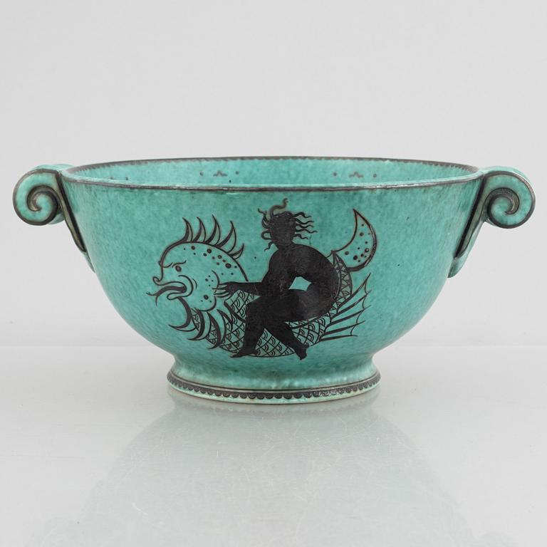 Wilhelm Kåge, an 'Argenta' stoneware bowl, Gustavsberg 1936.