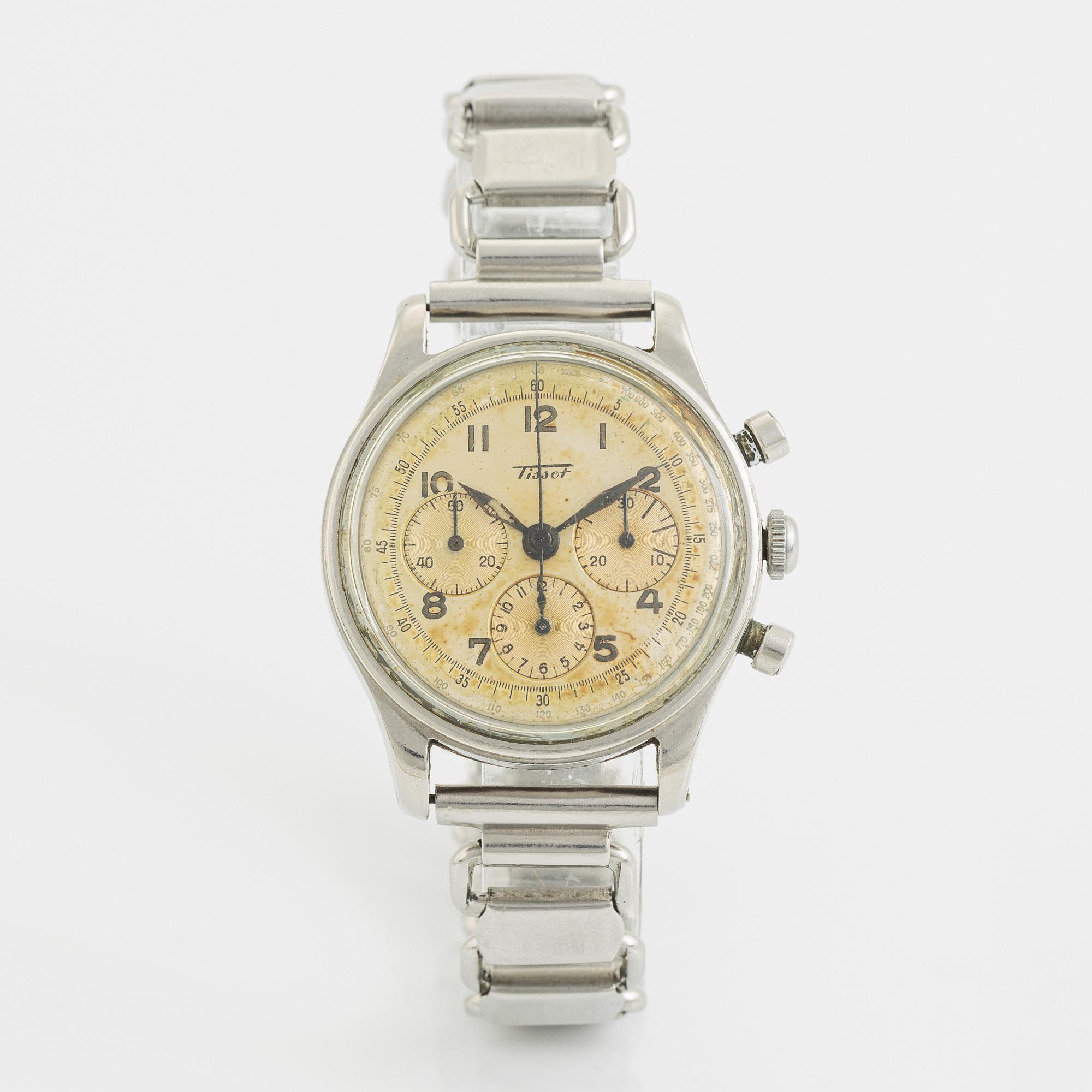 Tissot, armbandsur, kronograf, 35,5 mm.