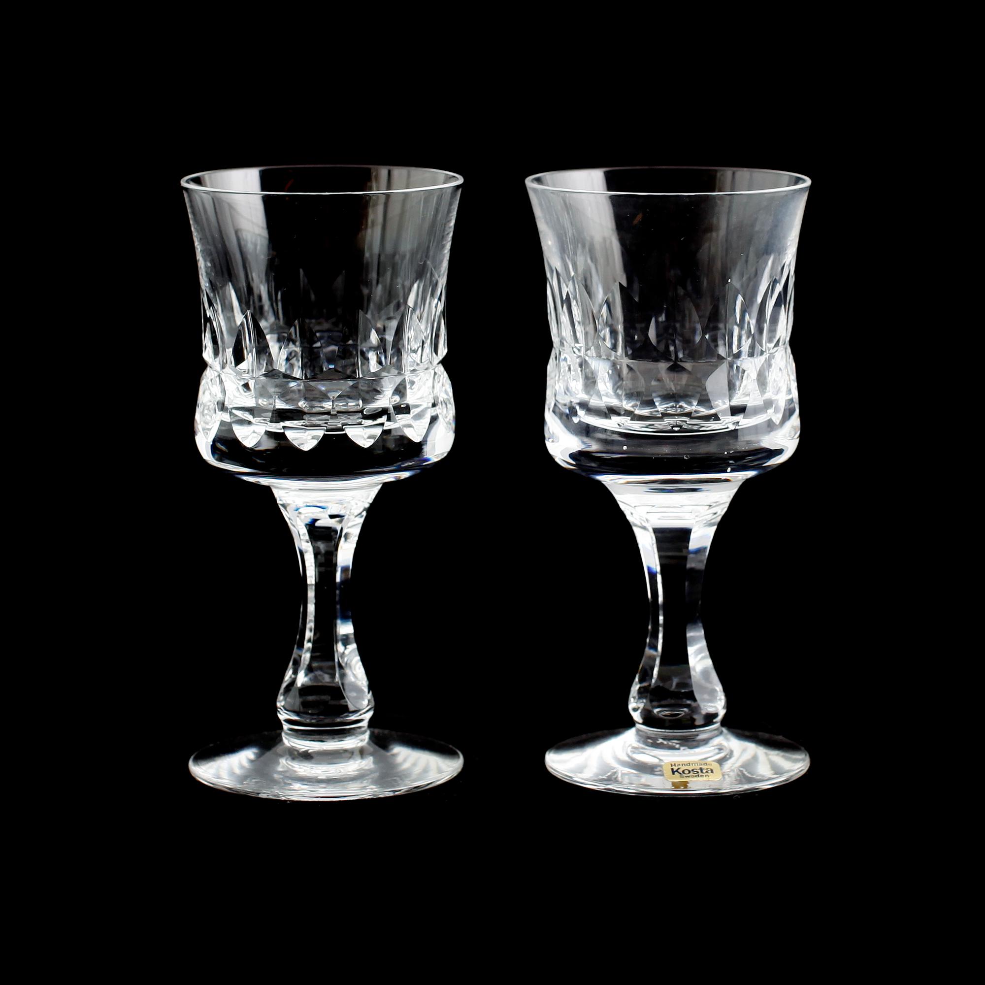 SHERRYGLAS, 11 st, "Prince", Göran Wärff, Kosta.