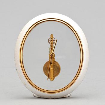 BORDSUR, skelettur, Jeager-LeCoultre, 8-dagarsverk, Schweiz, 1950-70-tal.