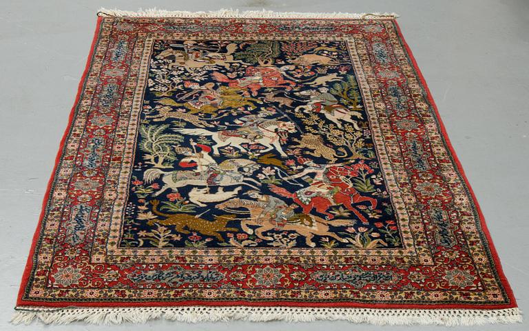 A rug, semi-antique, oriental, ca 238 x 139 cm.
