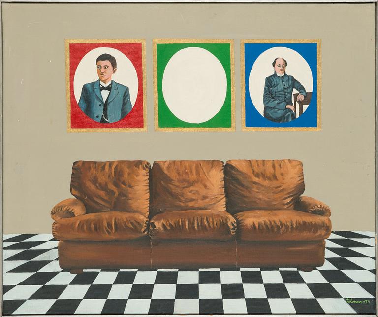 Kari Juhani Tolonen, öljy kankaalle, signeerattu ja päivätty -74.