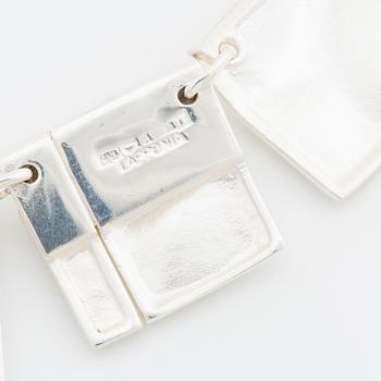 LAPPONIA NECKLACE, silver, "Galactic Peaks, design Björn Weckström, Finland, original pouch.