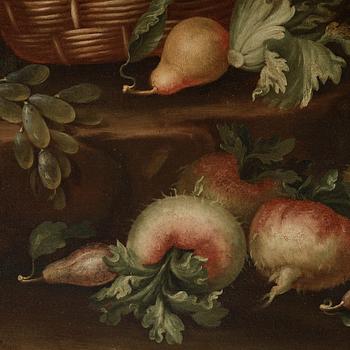 Fransesco Lavagna Circle of, Garden still life with birds and rabbit (2).