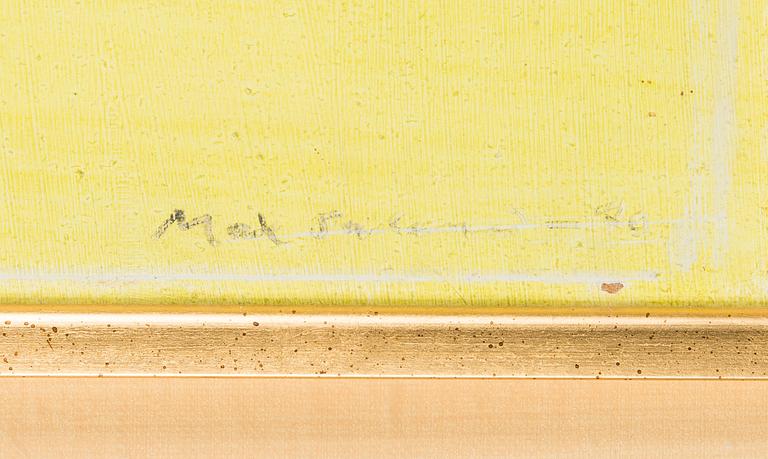 Max Salmi, olja på pannå, signerad och daterad -70.