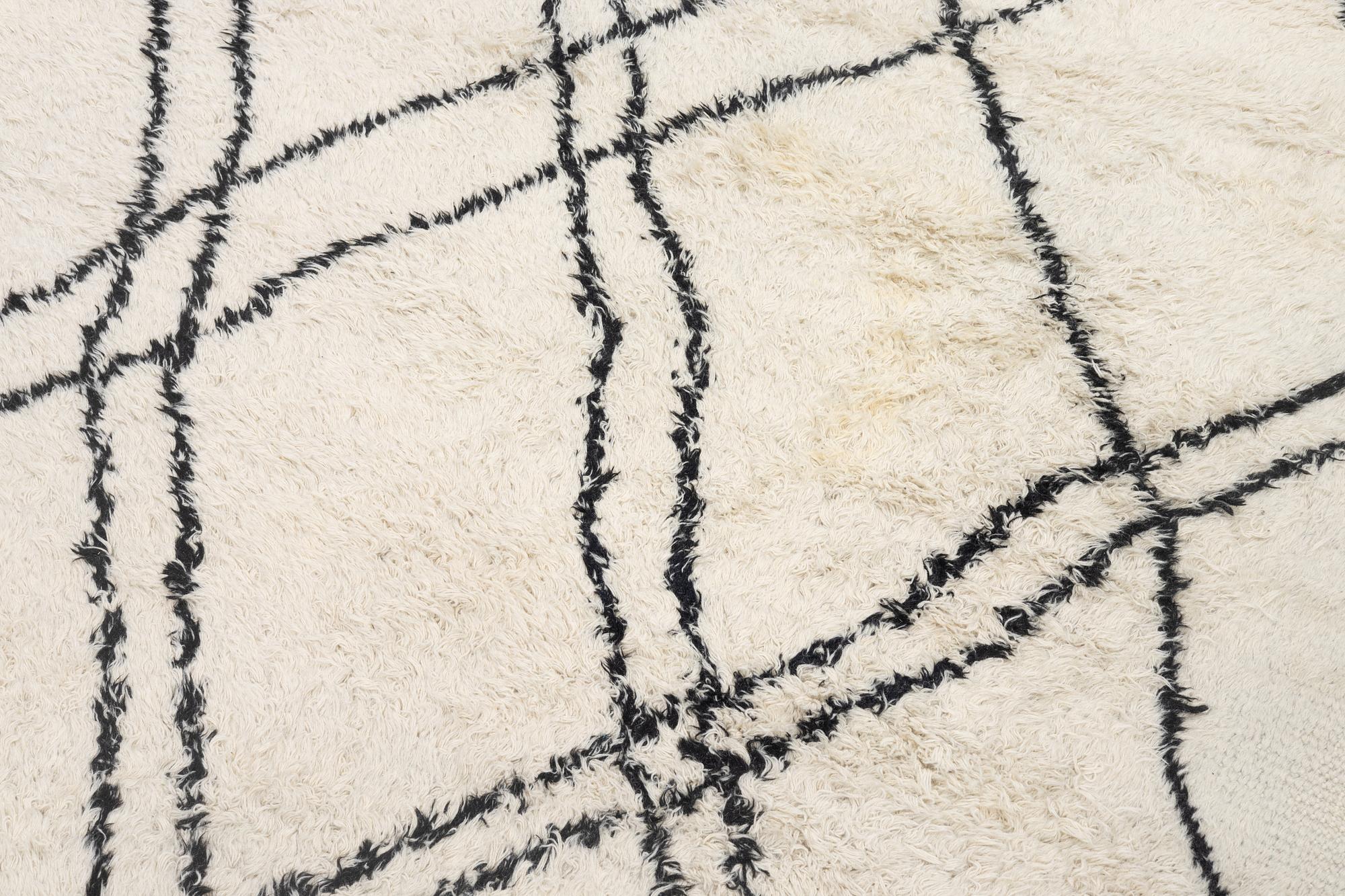 A carpet, Beni Ourain, Morocco, approx. 295 x 236 cm.