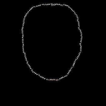 HALSBAND, silver, Cecilia Johansson, Göteborg, 1982. Vikt 50 g.