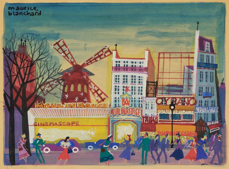 Maurice Blanchard, Vid Moulin Rouge.