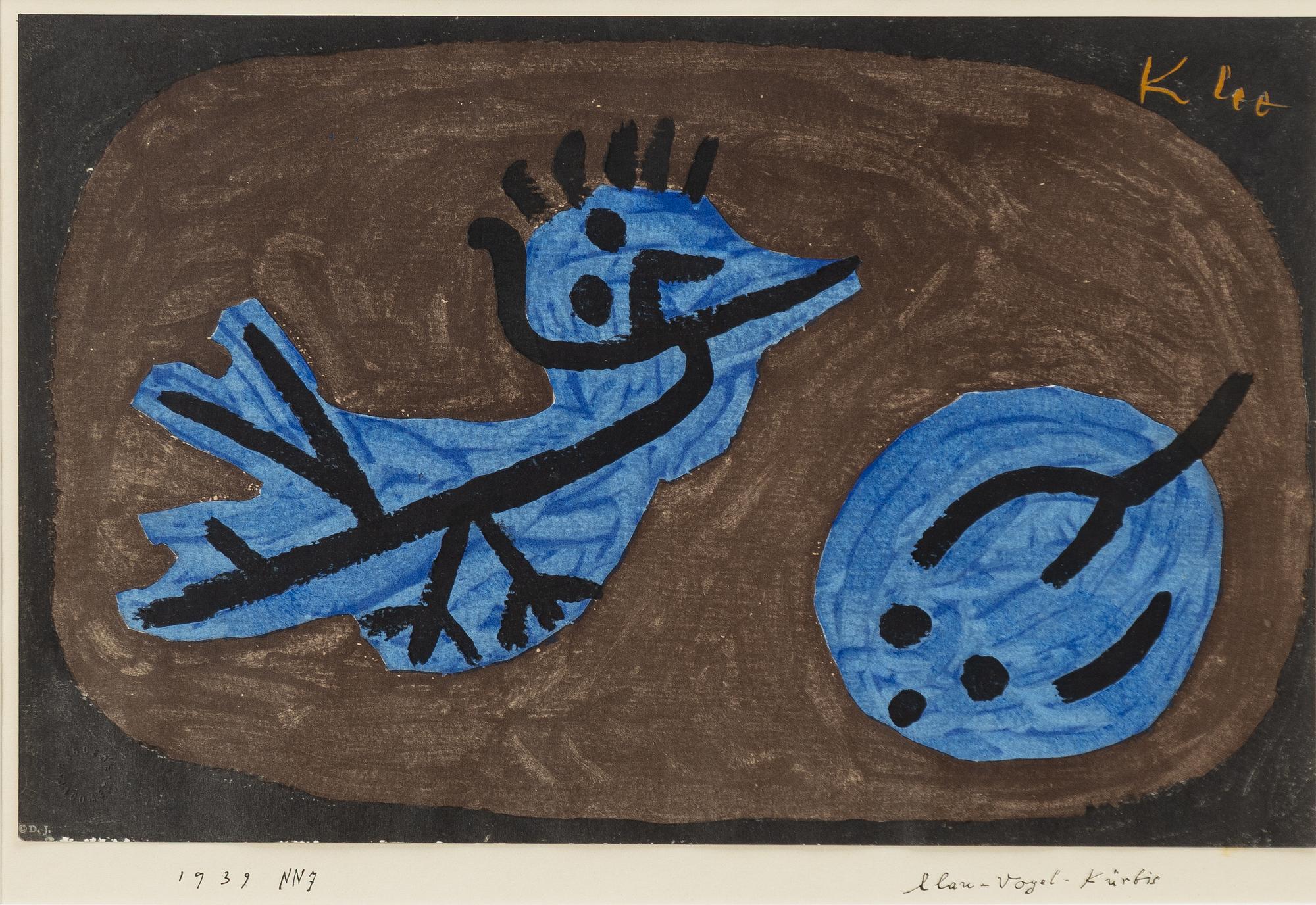 Paul Klee, after, 'Blauer-Vogel-Kürbis'.