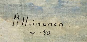 MAURI HEINONEN, olja på duk, signerad och daterad -90.