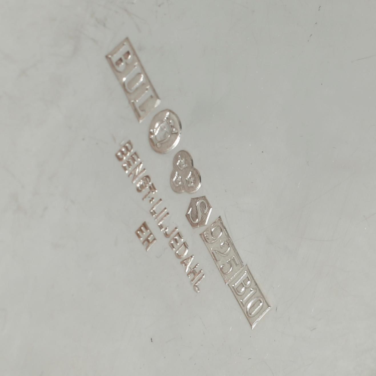 BÄGARE, silver. Bengt Liljedahl, Stockholm, 1976. Vikt ca 150 gram.
