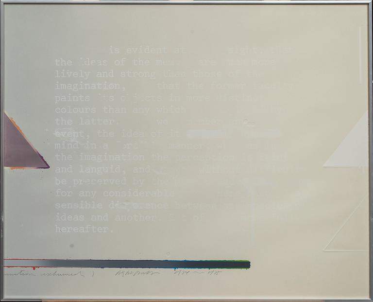 SHUSAKU ARAKAWA, 2 st, färgserigrafier, signerade.