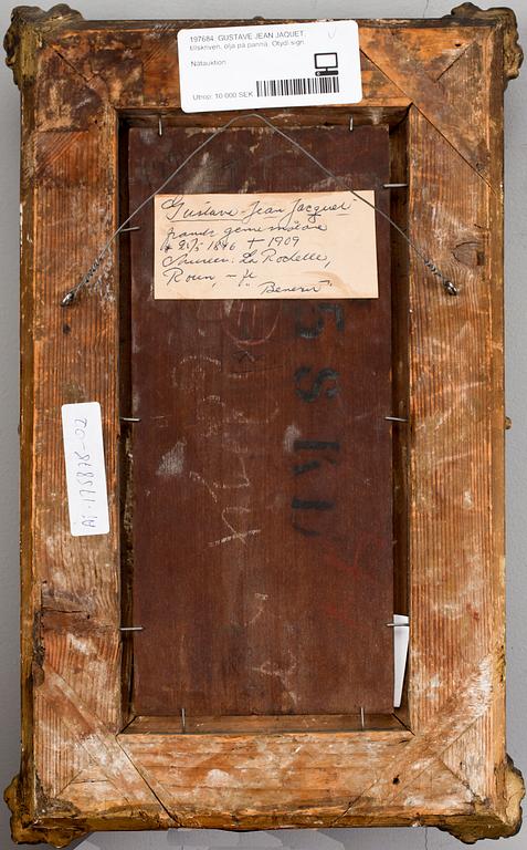 GUSTAVE JEAN JAQUET, tillskriven, olja på pannå. Otydl sign.