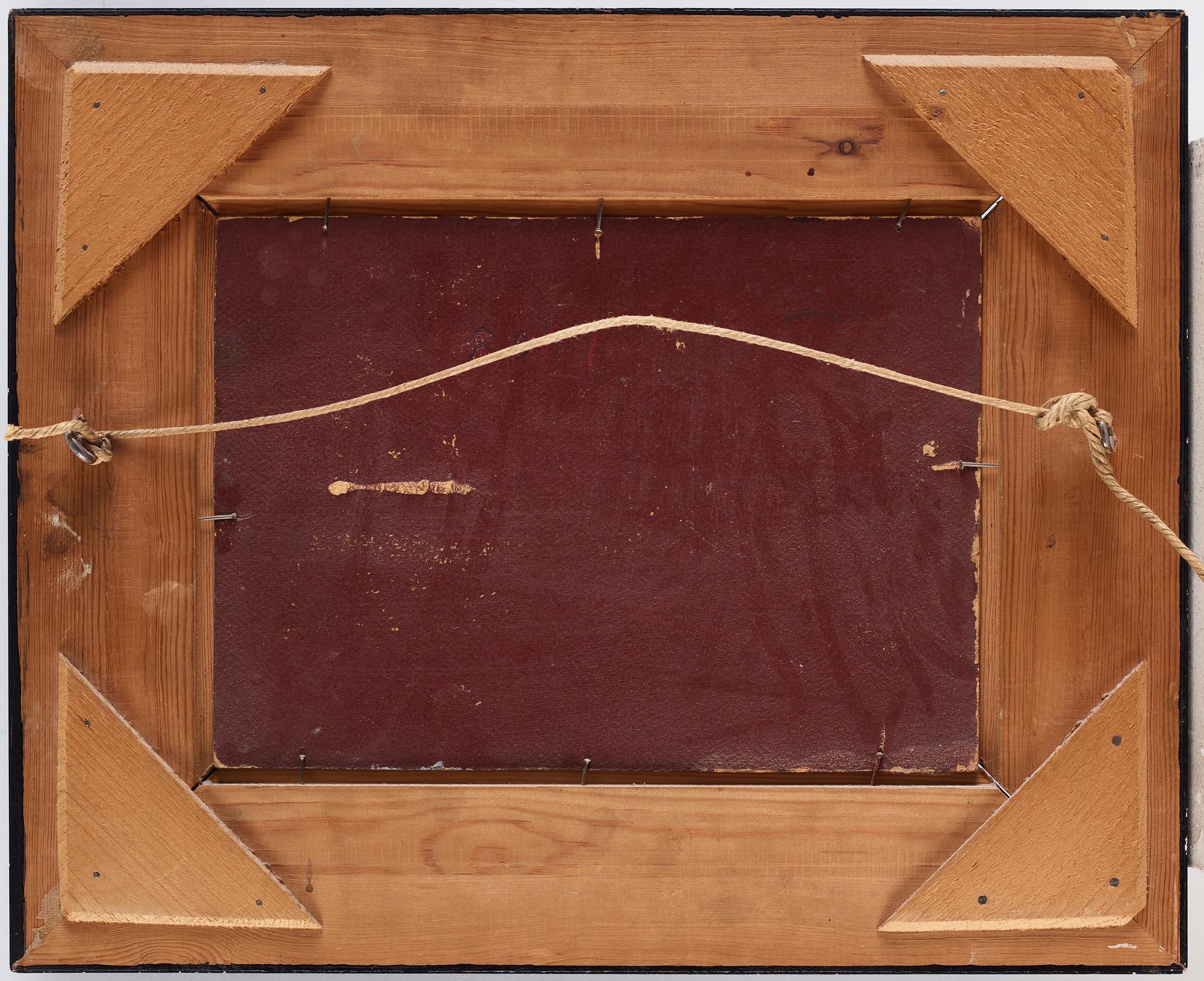 Severin Nilson, Segelbåt vid brygga.