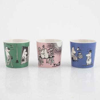 Muminmuggar, 3 st, Moomin Characters, Arabia, Finland.