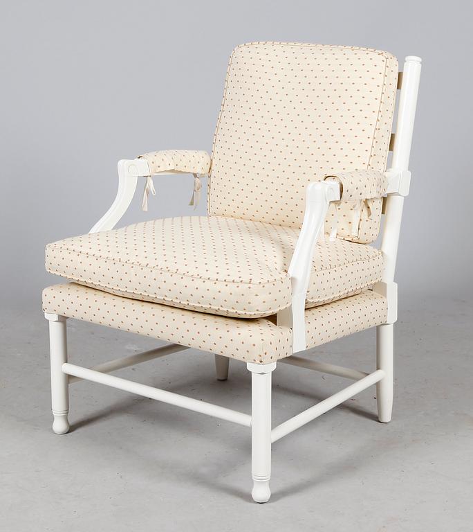 KARMFÅTÖLJ, 1900-tal, Gripsholmsmodell.