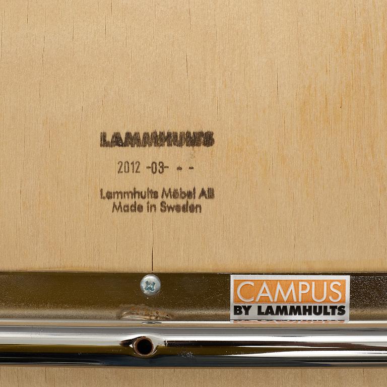 Johannes Foersom & Peter Hiort-Lorenzen, a set of eight 'Campus' chairs, Lammhults, after 1992.