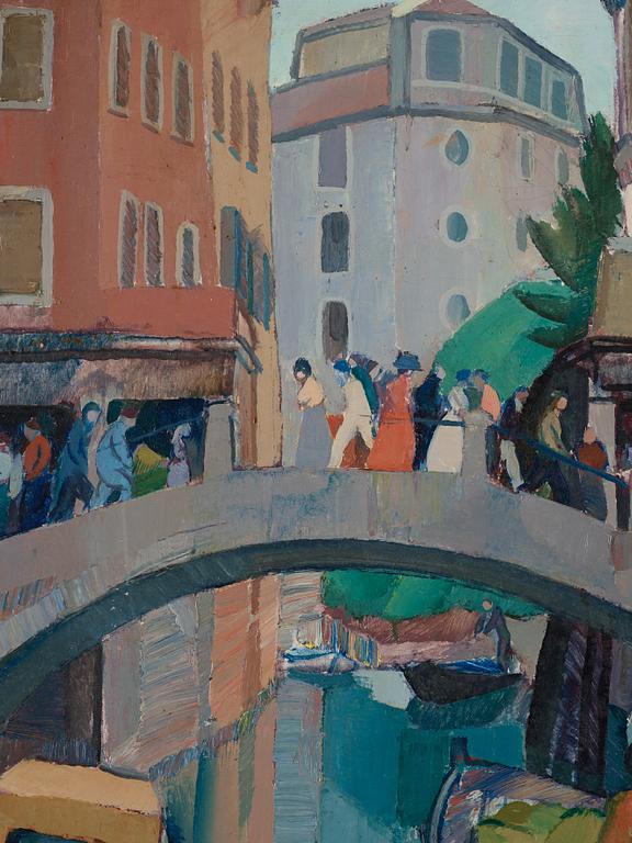 Acke Hallgren, "Kanalmotiv Venedig".