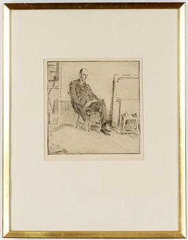 Axel Fridell · AXEL FRIDELL, etsning, signerad och daterad -15.