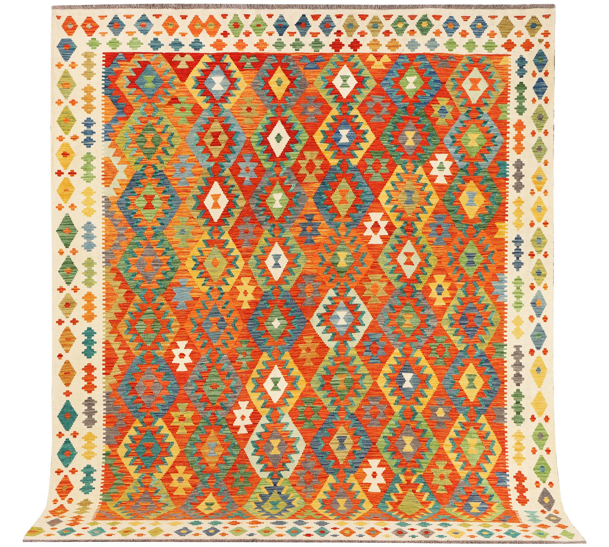 A Kilim carpet, c. 303 x 256 cm.