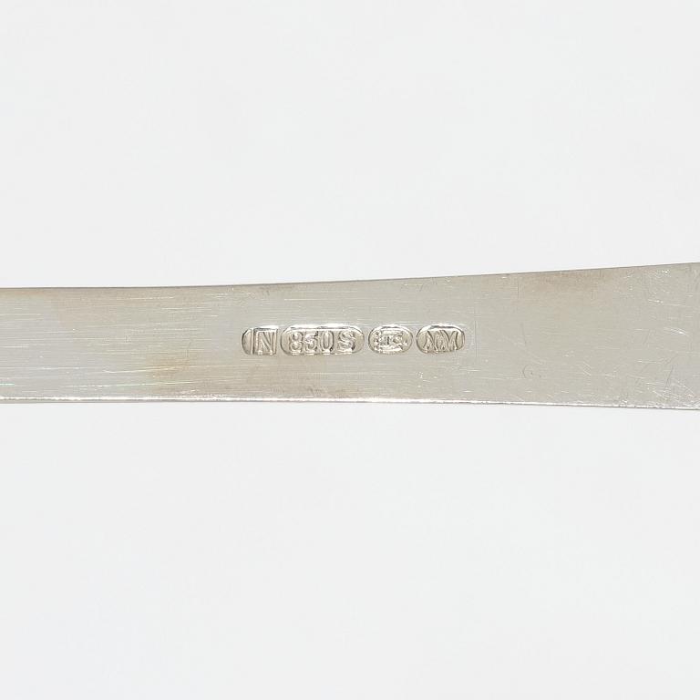 Theodor Olsen, cutlery set, 111 pieces, silver, model Anitra, in a case by master carver Emil Sandberg (1905-1998).