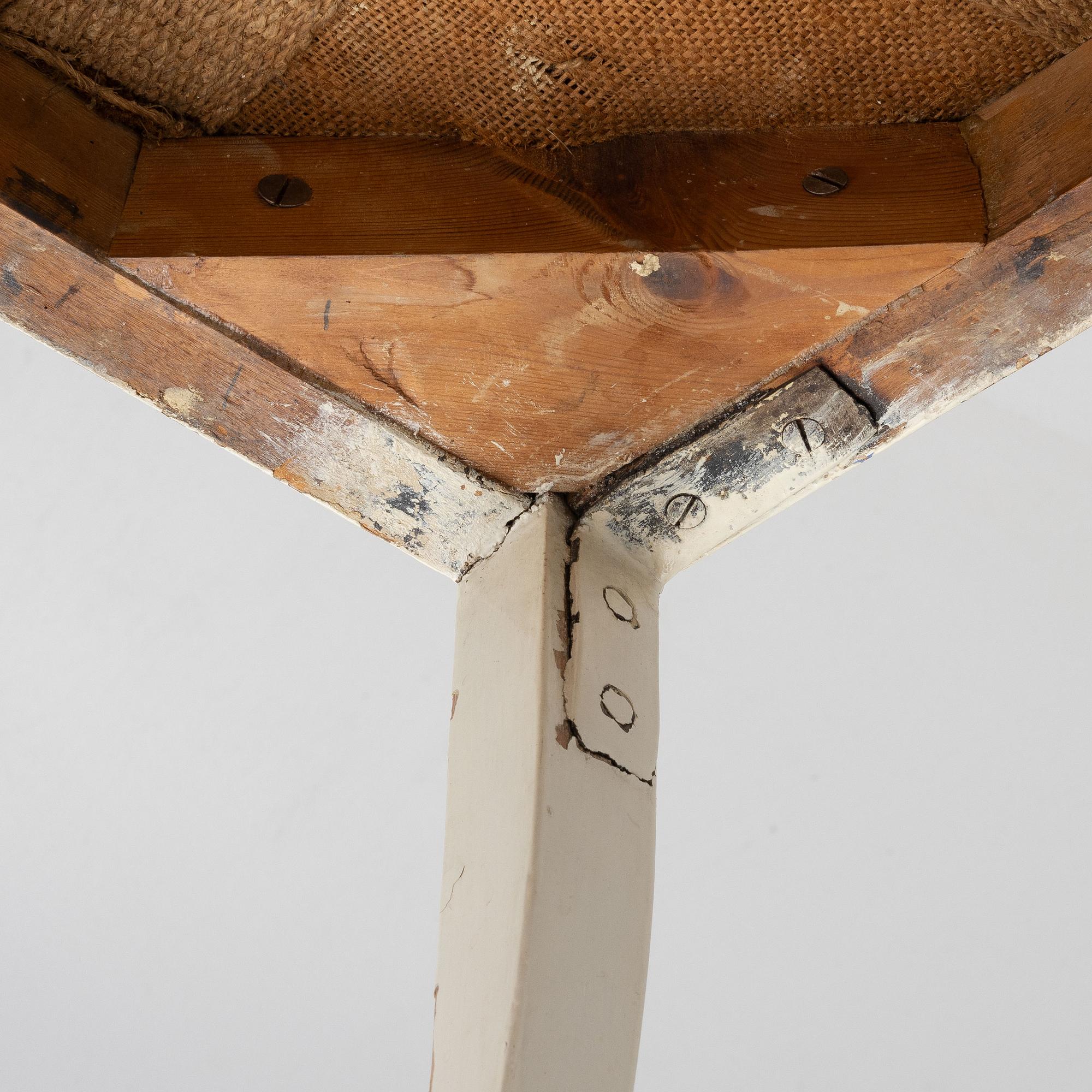 Stolar, ett par, gustavianska, 1700-talets slut.