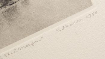GUNNAR NORRMAN, 3 st. Torrnål. Signerade, numrerade och daterade.