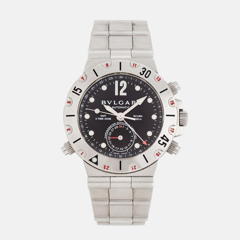 BVLGARI, Scuba GMT, armbandsur, 39 mm.