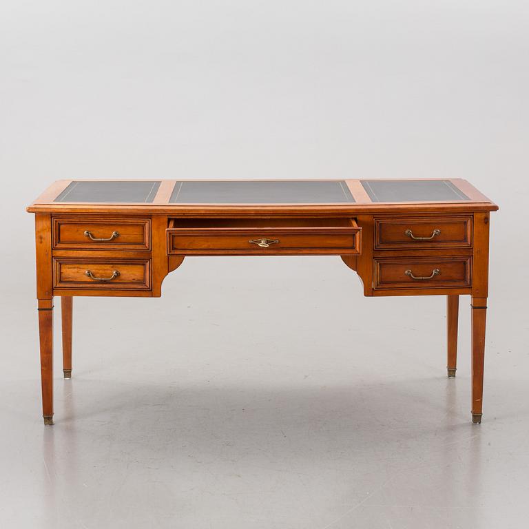 A FRANCE WRITING DESK AND A CHAIR FROM GRANGE.