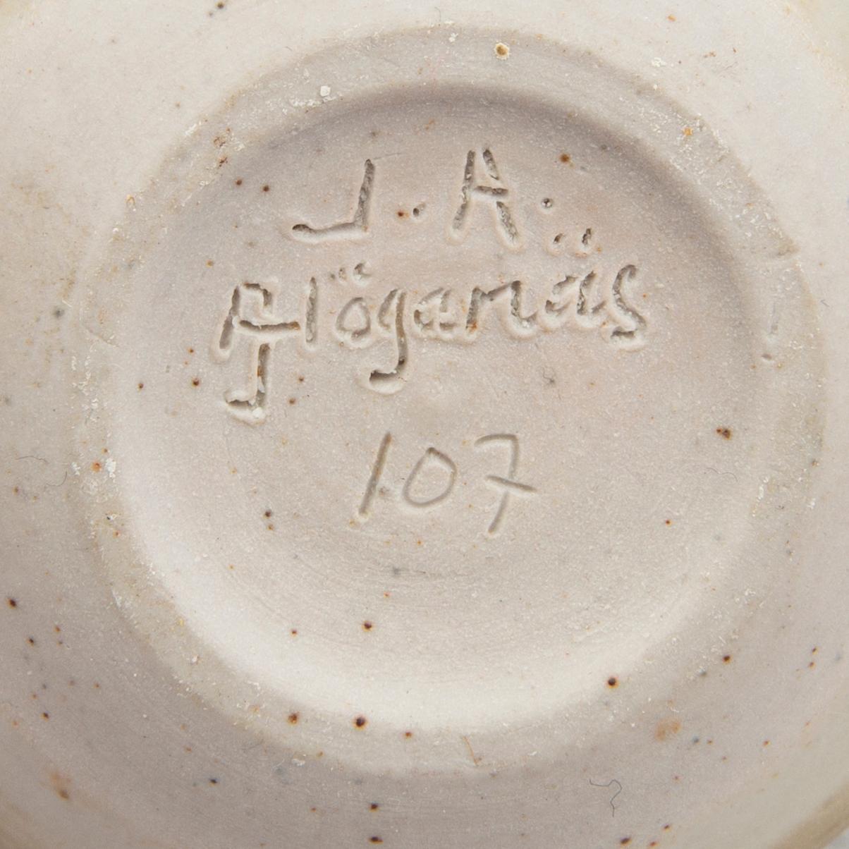 John Andersson & Yngve Blixt vases 2 signed Höganäs stoneware.