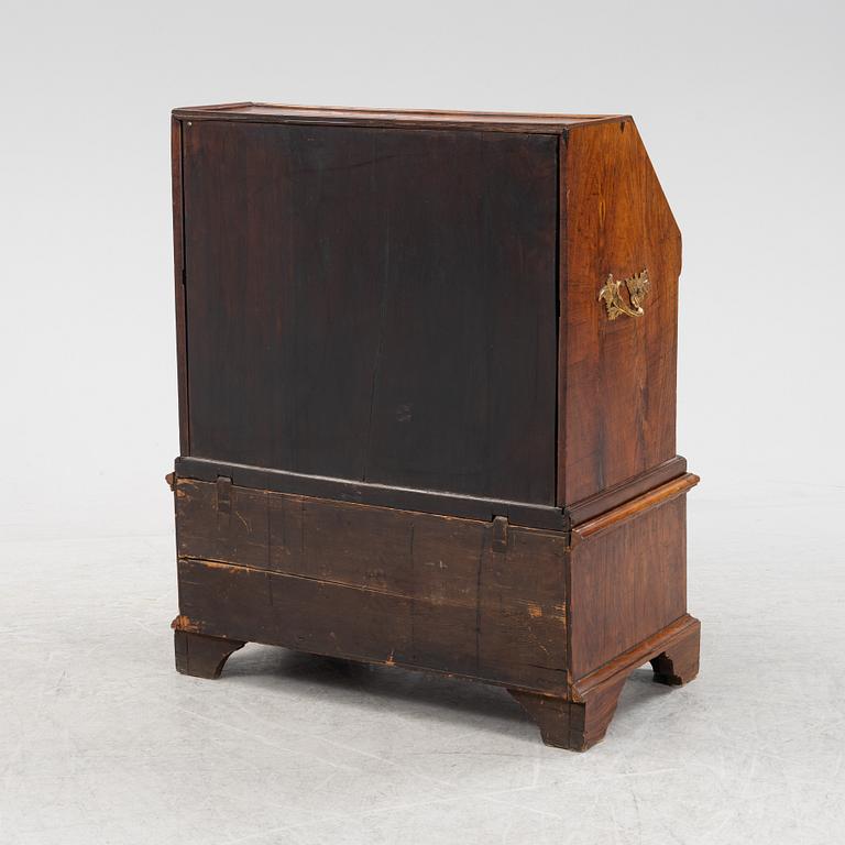 A 18th century walnut secretaire.