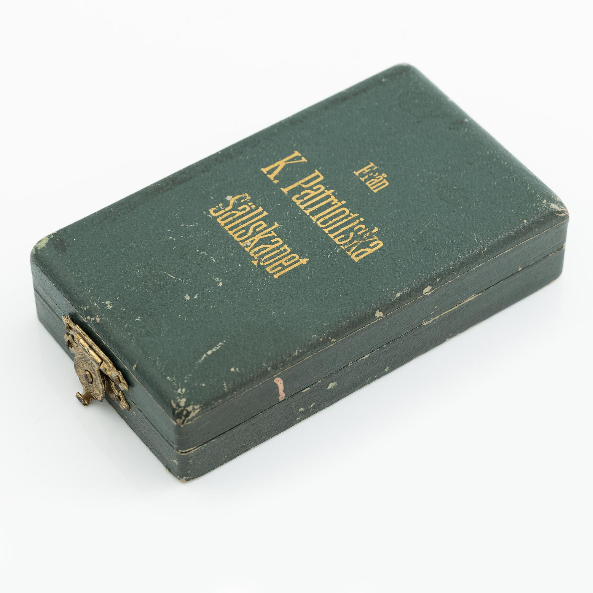 Gold medal Gustaf VI Adolf, Sweden, Royal Patriotic Society 1953.