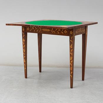 An English or Dutch games table from the 19th century.